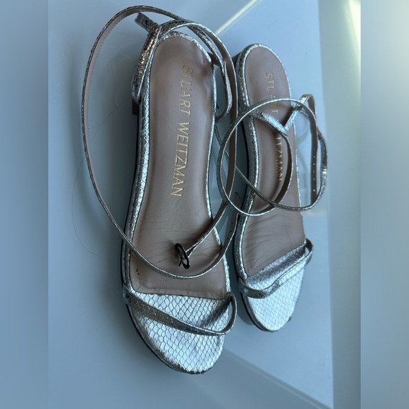 Stuart Weizman silver sandals size 8 - Picture 3 of 10